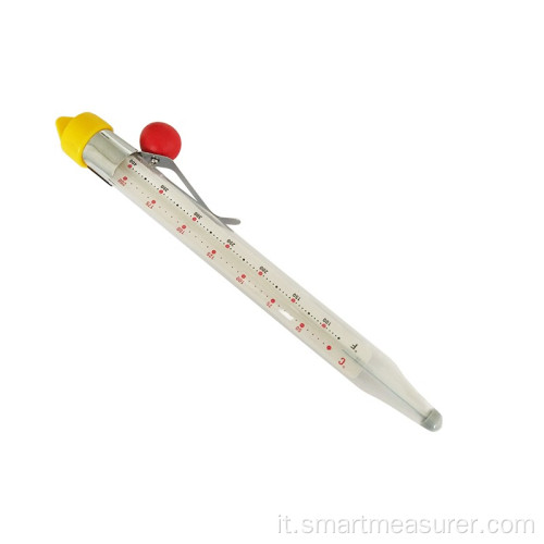 Termometro da cucina per caramelle in vetro da cucina con tubo di vetro